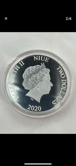 Moneda Plata 1 oz Disney Año Ratón