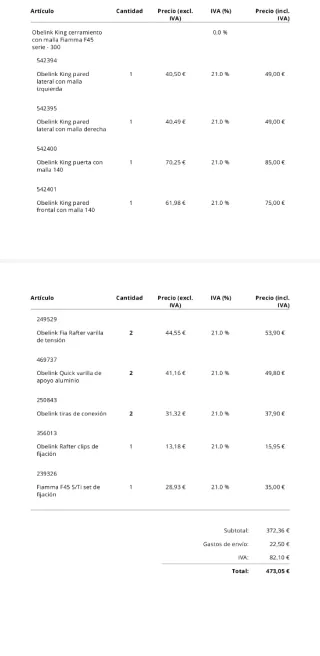 Cerramiento para caravana