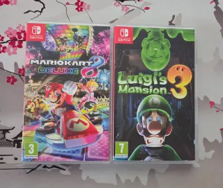 Mario Kart 8 Deluxe y Luigi's Mansion 3 Switch