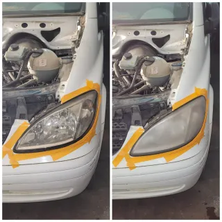 Pulimiento de faros con polímero liquido