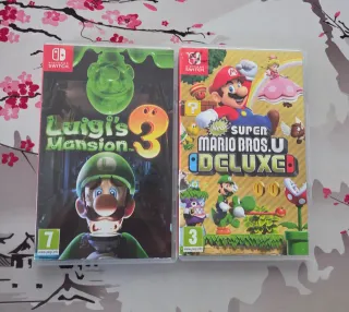Luigi's Mansion 3 y Mario Bros U Deluxe Switch
