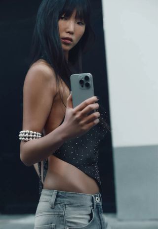 Pulsera rígida Zara bolas metálicas plateada