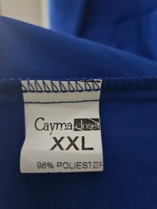 Vestido ceremonia manga francesa azul. Talla 46/48