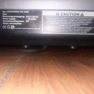 Giradischi Omnitronic DD-2250 Argento