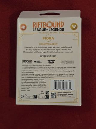 League of Legends Riftbound Fiora Champion Deck