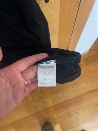 Camiseta 8Js Negra Talla XL