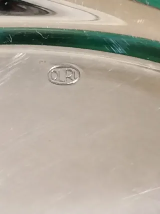 Set 3 pezzi placcati argento orli