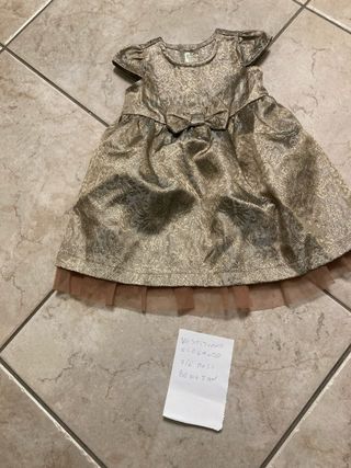 Vestitino elegante bimba Benetton 3/6 mesi