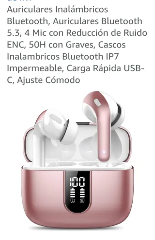 Auriculares Bluetooth X08 Rose Gold