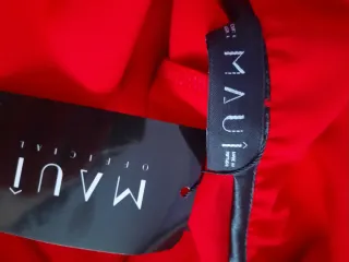 Mono rojo tirantes espalda descubierta