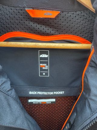 Chaqueta KTM Vented V2 Negra Naranja Talla M