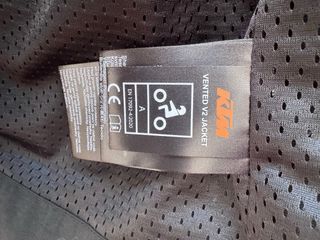 Chaqueta KTM Vented V2 Negra Naranja Talla M