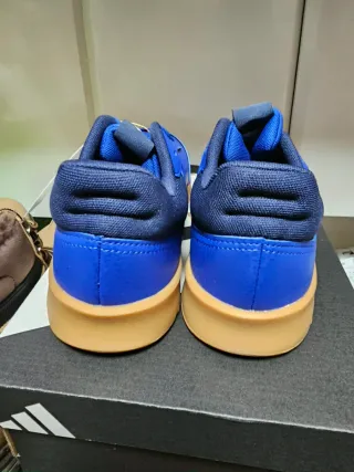 Scarpe Adidas Ginnastica Blu suola beige scuro