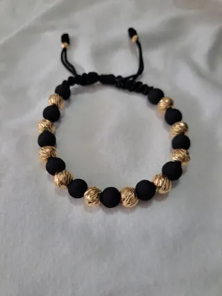 Pulsera Oro 18k Rolex Negra y Dorada