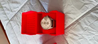 Reloj Diesel Hombre Caja Plateada Correa Marrón
