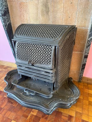 Chimenea antigua hierro forjado