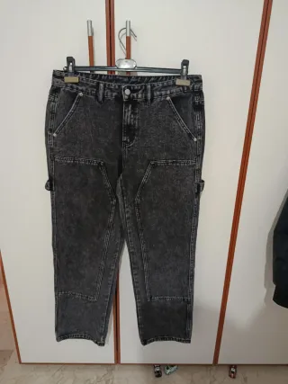 Jeans uomo neri/grigi