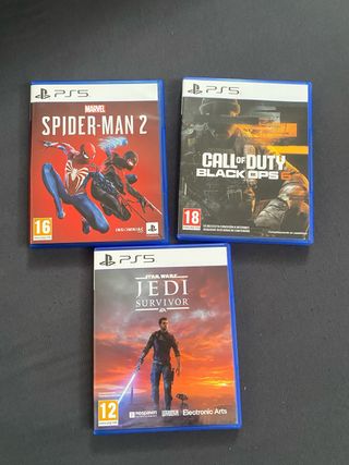 3 Juegos PS5: Spider-Man 2, Call of Duty, Jedi Sur