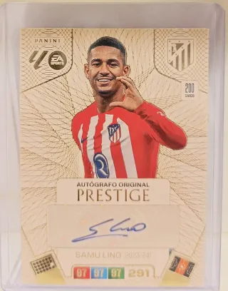 Cromo Samuel Lino Autógrafo Original Prestige