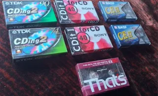 Lote 7 Cintas Cassette TDK, Sony, BASF