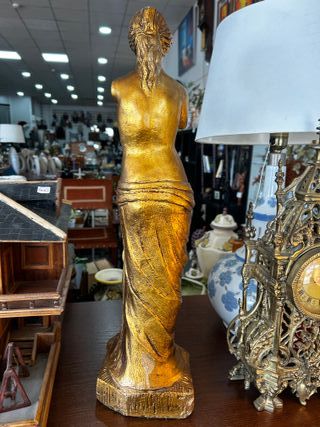 Figura Venus Milo Dorada Vintage 60cm