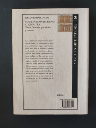 Conservación de bienes culturales: Teoría, histori