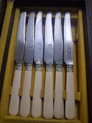 Antiguos cuchillos Art Deco Francia