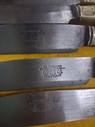 Antiguos cuchillos Art Deco Francia