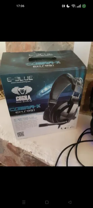 Headphones E-Blue Cobra-X + Adaptador