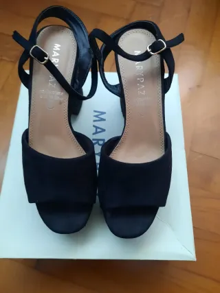 Sandalias tacón Marypaz negras talla 39