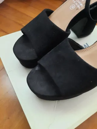 Sandalias tacón Marypaz negras talla 39