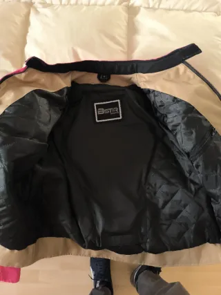 Chaqueta de moto rosa sin estrenar,Talla 12