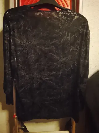 Camiseta brillante manga larga talla 40