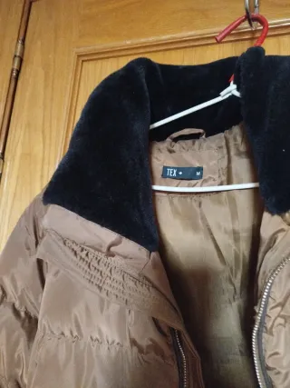 Chaqueta acolchada marrón TEX