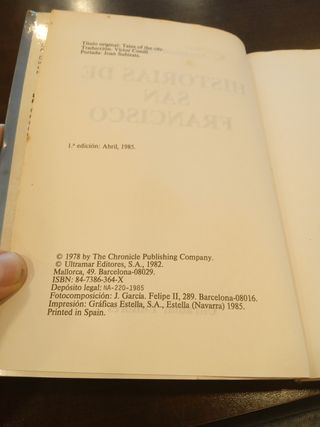 HISTORIAS DE SAN FRANCISCO. ULTRAMAR