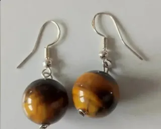 Pendientes plata y chapados con piedra