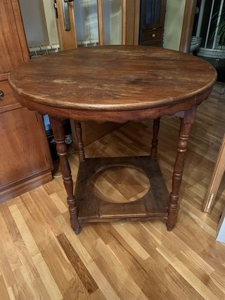 Mesa camilla antigua de madera, precio negociable