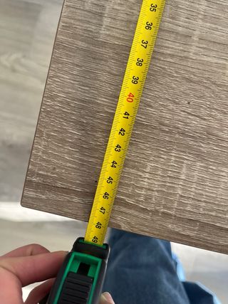 Mesa de escritorio moderna madera y metal