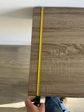 Mesa de escritorio moderna madera y metal