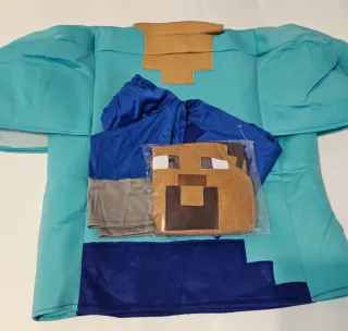 Disfraz Minecraft Steve Talla 10-12 años