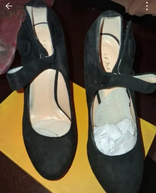 Tacones negros plataforma