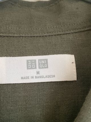 Camisa Uniqlo Verde Oliva