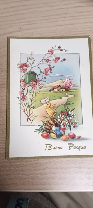 7 cartoline Pasqua vintage