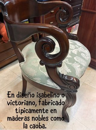 Sillón Madera Maciza Estilo Clásico