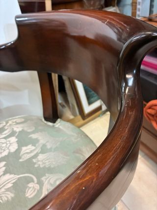 Sillón Madera Maciza Estilo Clásico