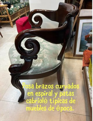 Sillón Madera Maciza Estilo Clásico