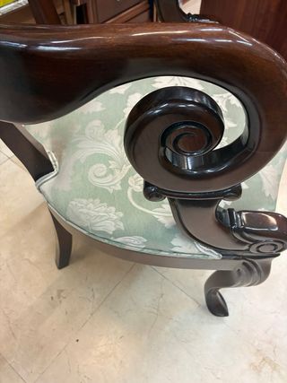 Sillón Madera Maciza Estilo Clásico