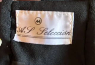 Vestido largo negro fiesta mujer