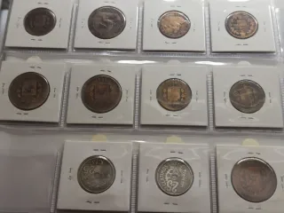 Lote 11 monedas cobre y niquel