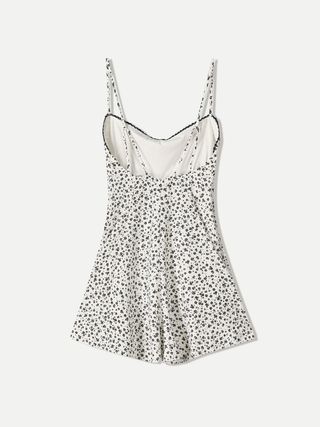 Mono corto Bershka flores XS